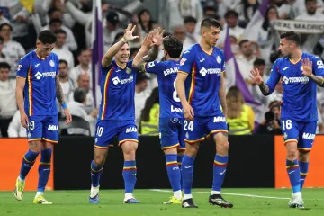 Radující se hráči Getafe