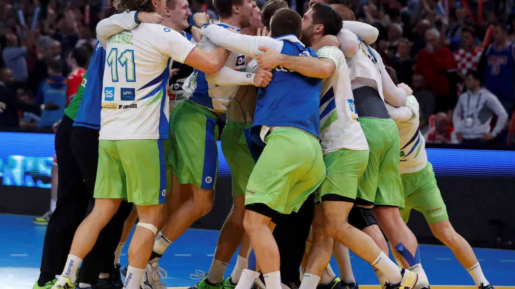 Házenkáři Slovinska slaví zisk bronzových medailí na MS