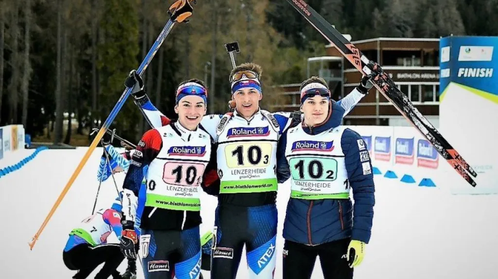 Radost české juniorské štafety na MS v biatlonu