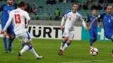 Jan Kopic střílí gól do sítě Ázerbájdžánu