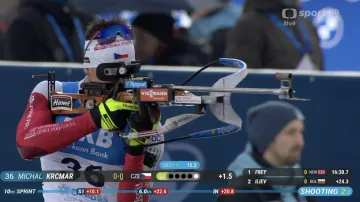 České střelby sprintu biatlonistů SP v Otepää