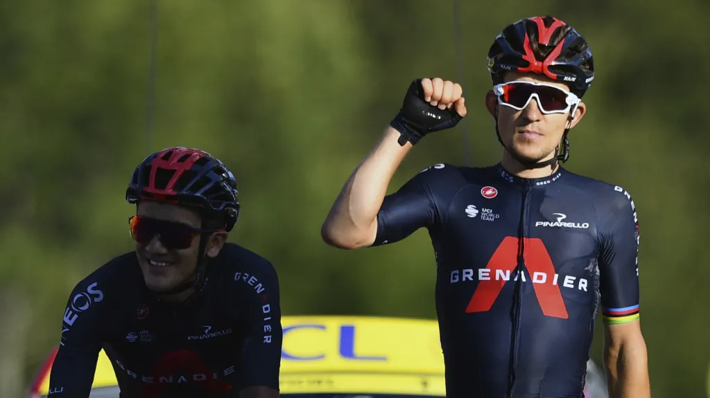 Richard Carapaz a Michal Kwiatkowski