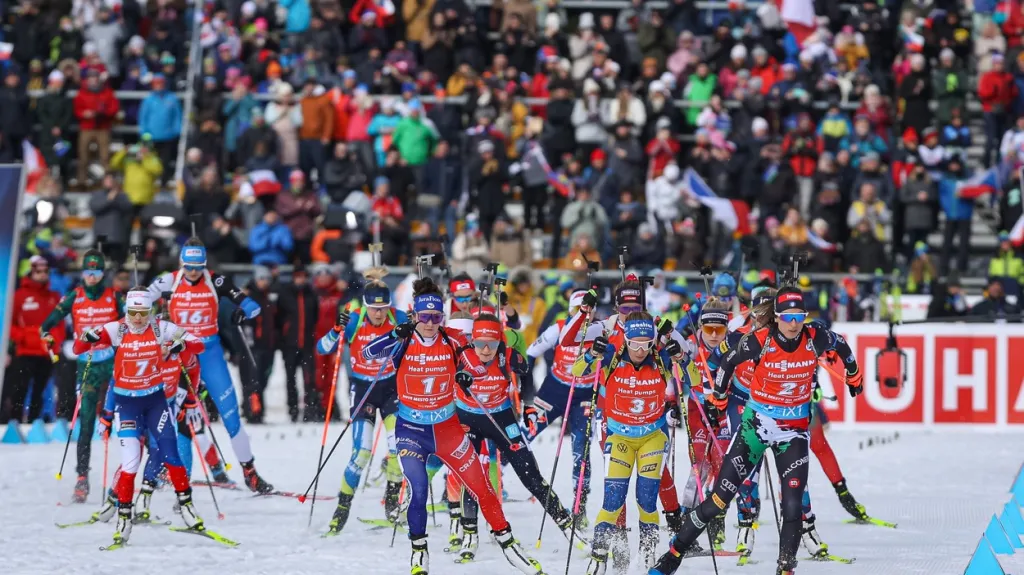 Biatlonový závod v Novém Městě na Moravě