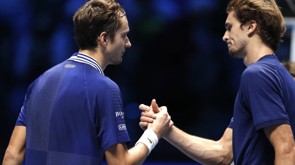 Daniil Medvěděv a Alexander Zverev