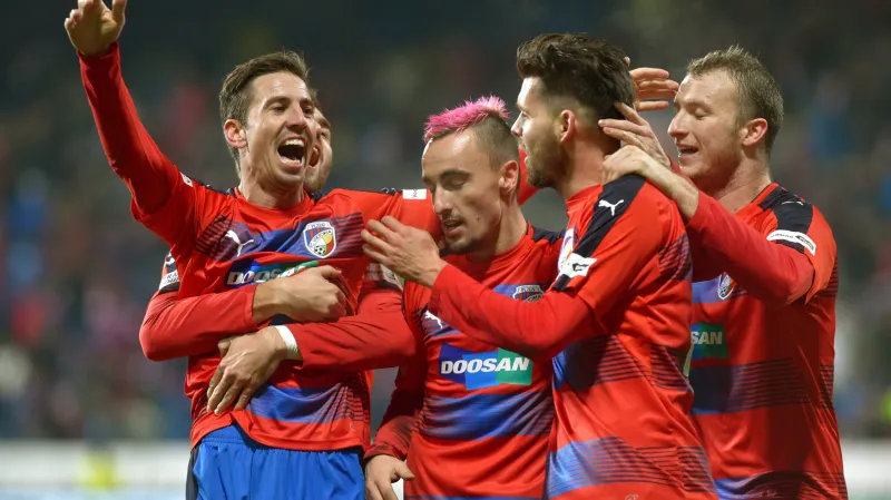 Radost fotbalistů Plzně