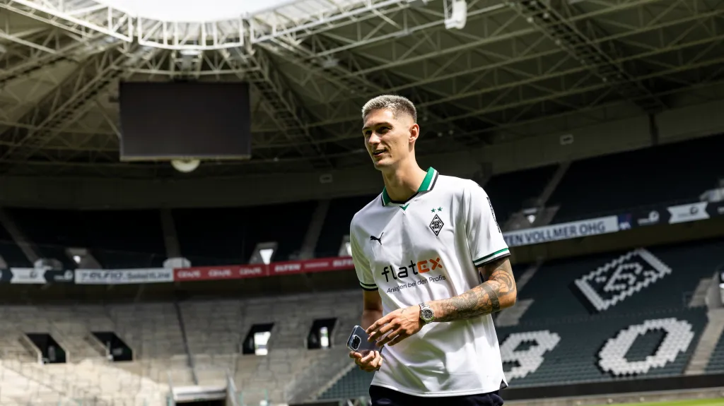 Tomáš Čvančara v dresu Mönchengladbachu