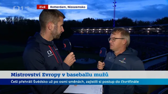 Jakub Stařík a Petr Ditrich o vrcholícím mistrovství Evropy baseballistů