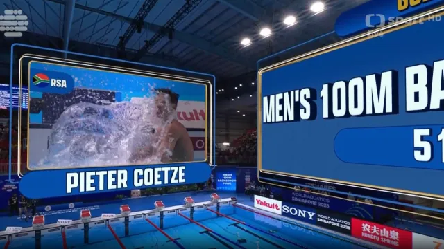 Pieter Coetze překvapivě zvítězil na znakařské stovce