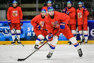 Adam Klapka na tréninku v Herningu