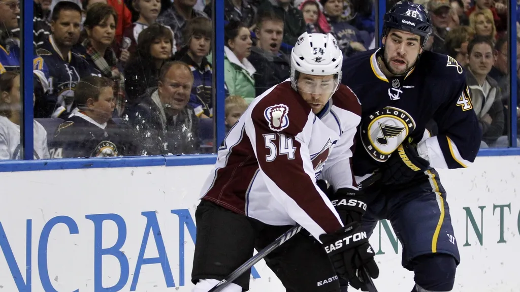 Roman Polák v dresu St. Louis