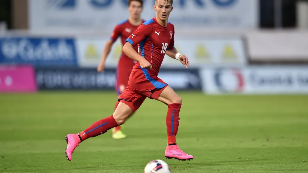 Václav Černý v dresu jednadvacítky