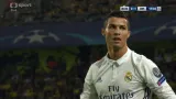 Gól v utkání Borussia Dortmund - Real Madrid: Ronaldo - 0:1 (17. min.)