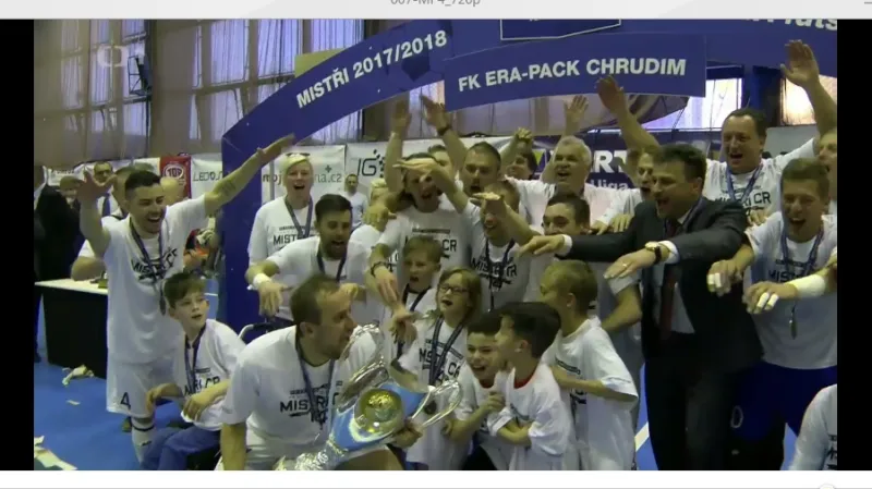 Futsalisté Chrudimi jsou počtrnácté českým mistrem