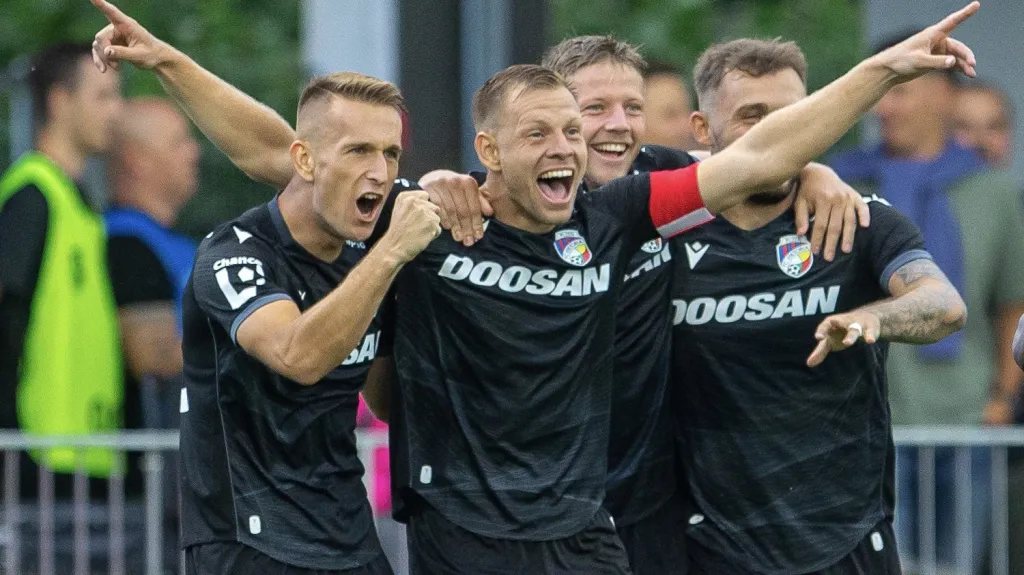 Radost fotbalistů Plzně