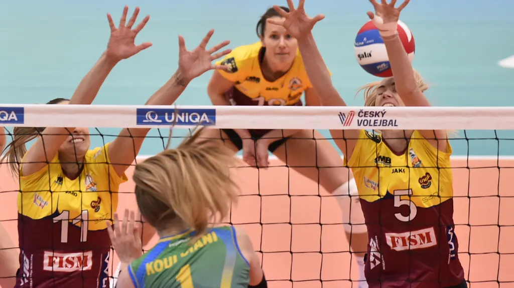 Volejbalistky liberecké Dukly