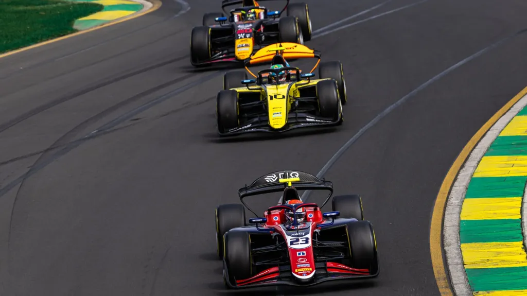 Roman Staněk na trati v Melbourne