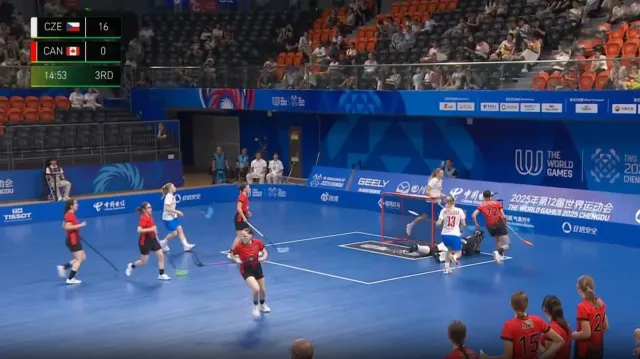 Světové hry: florbal žen Česko – Kanada 16:0