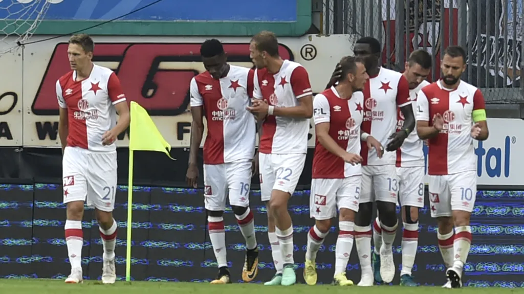 Fotbalisté Slavie Praha