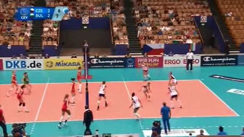 Sestřih volejbalového utkání Česko - Bulharsko
