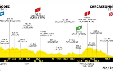 Profil 15. etapy Tour de France 2022
