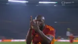 Gól v utkání AS Řím – Slavia: Lukaku – 2:0 (17. min.)