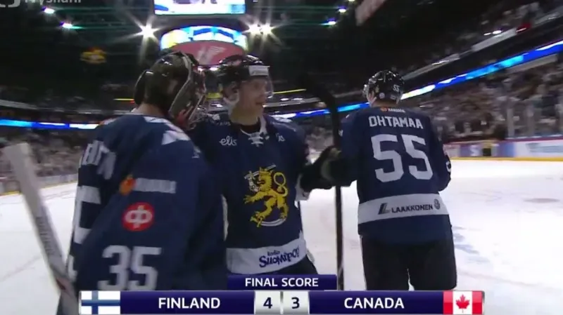 Sestřih utkání Turnaje Karjaly Finsko - Kanada