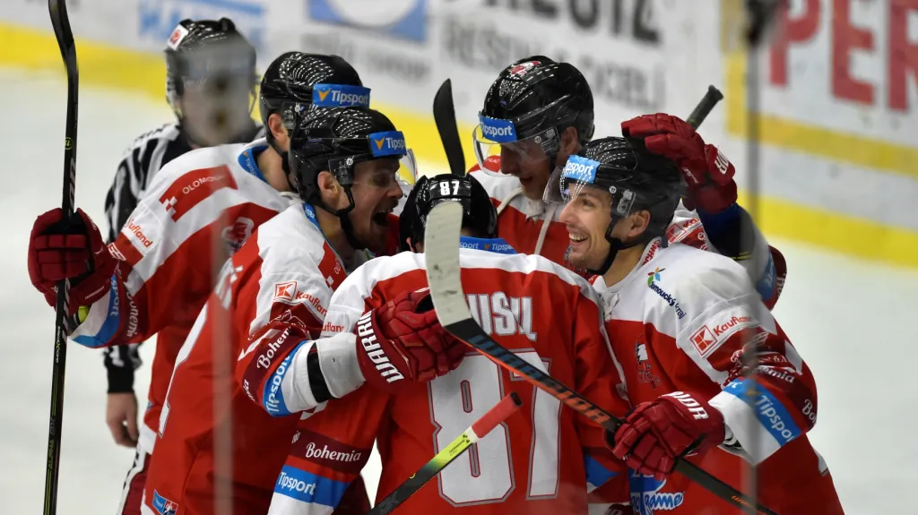 Slavící hokejisté Olomouce