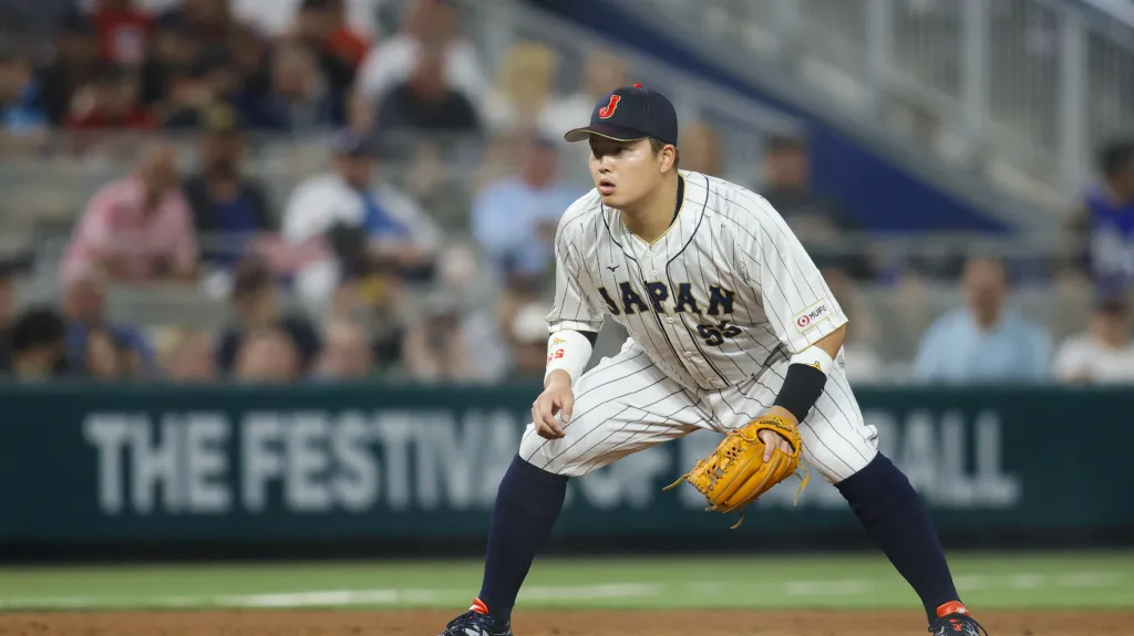 Japonský baseballista Munetaka Murakami 