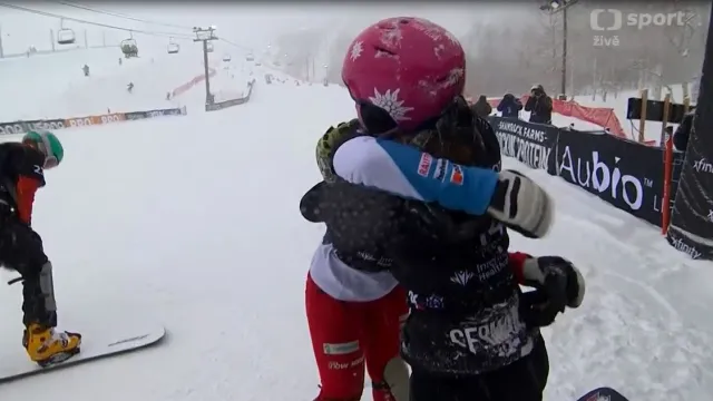 Finálové jízdy v paralelním slalomu