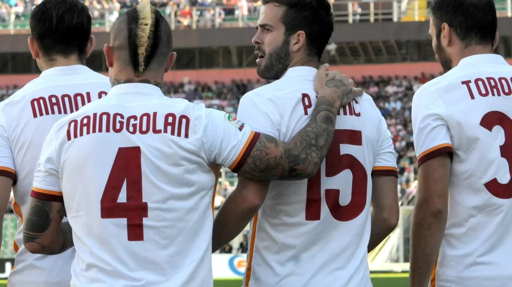 Radost hráčů AS Řím