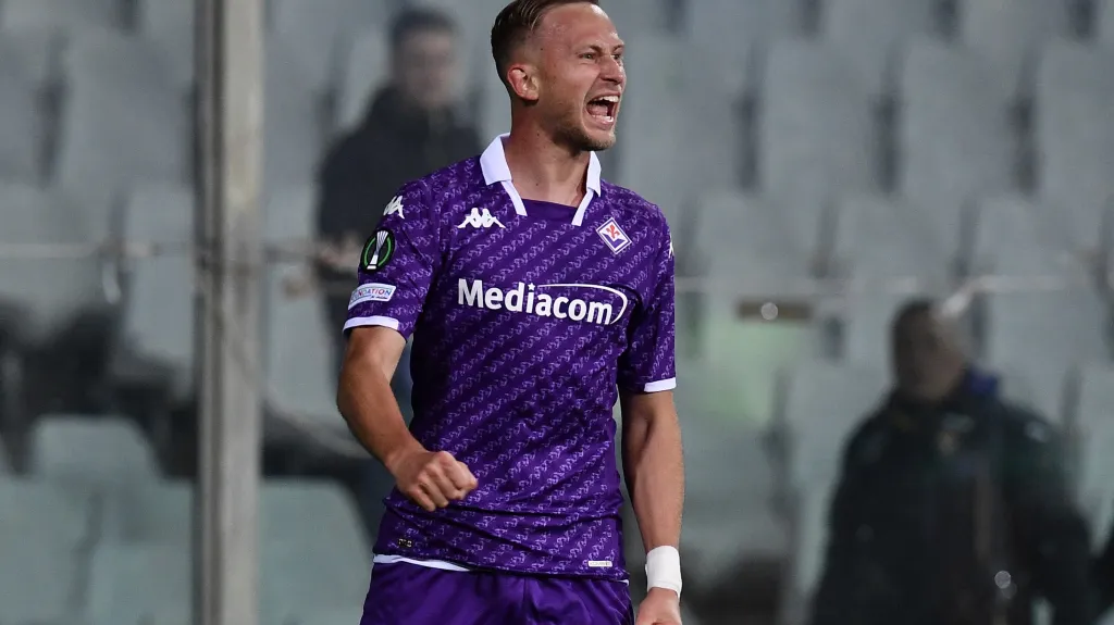 Antonín Barák v dresu Fiorentiny