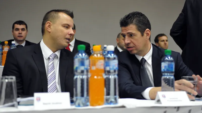 Místopředseda FAČR Jindřich Rajchl s Petrem Doležalem