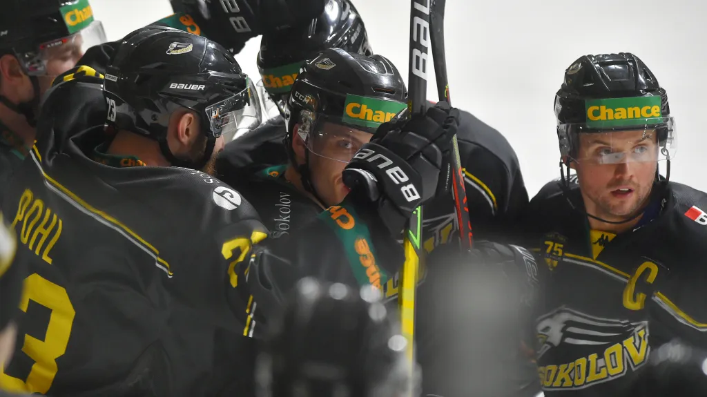 Radost hokejistů Sokolova