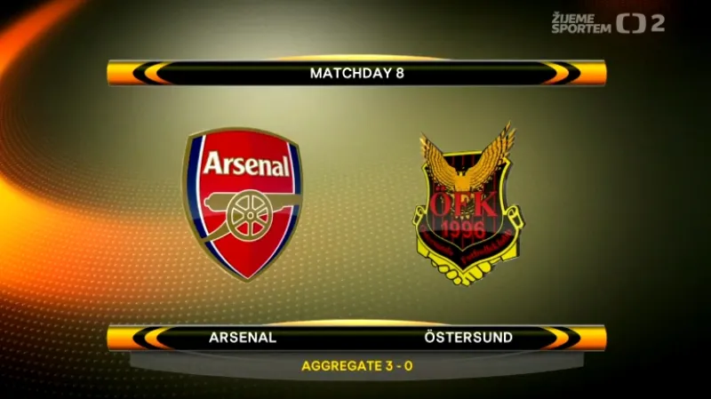 Sestřih utkání Arsenal - Östersund