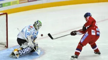 Jaroslav Bednář v zápase s Finskem