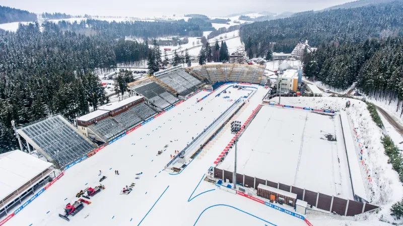 Vysočina Arena - dějiště SP v biatlonu