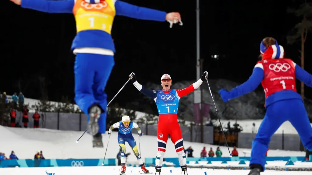 Marit Björgenová a norská štafeta