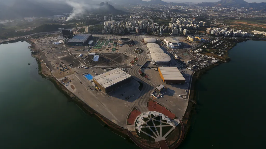 Vznikající olympijský park