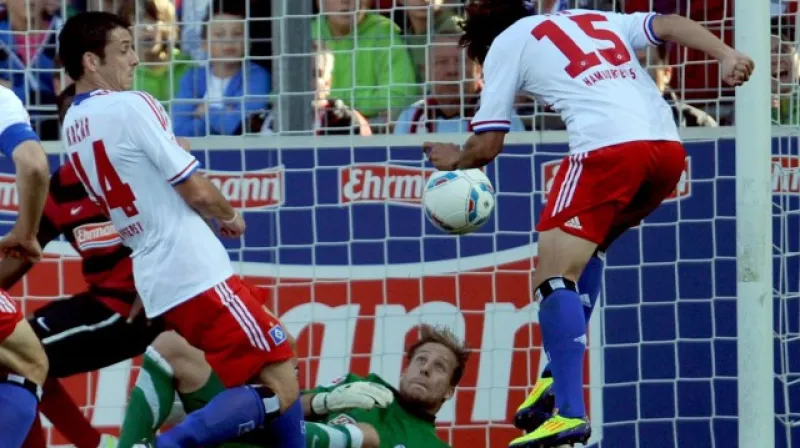 Fotbalisté Hamburku v zápase proti Freiburgu