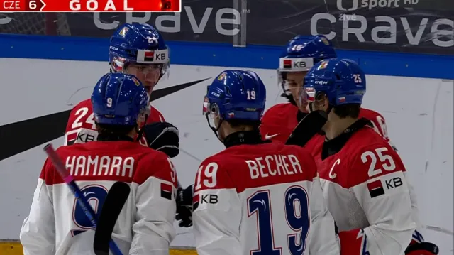 Gól v utkání Norsko 20 – Česko 20: Šapovaliv – 1:6 (49. min.)