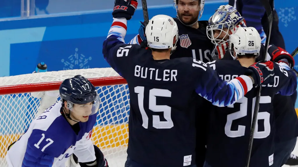 Americká radost v utkání se Slovenskem