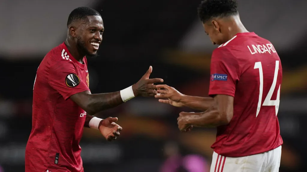 Radost hráčů Manchesteru United