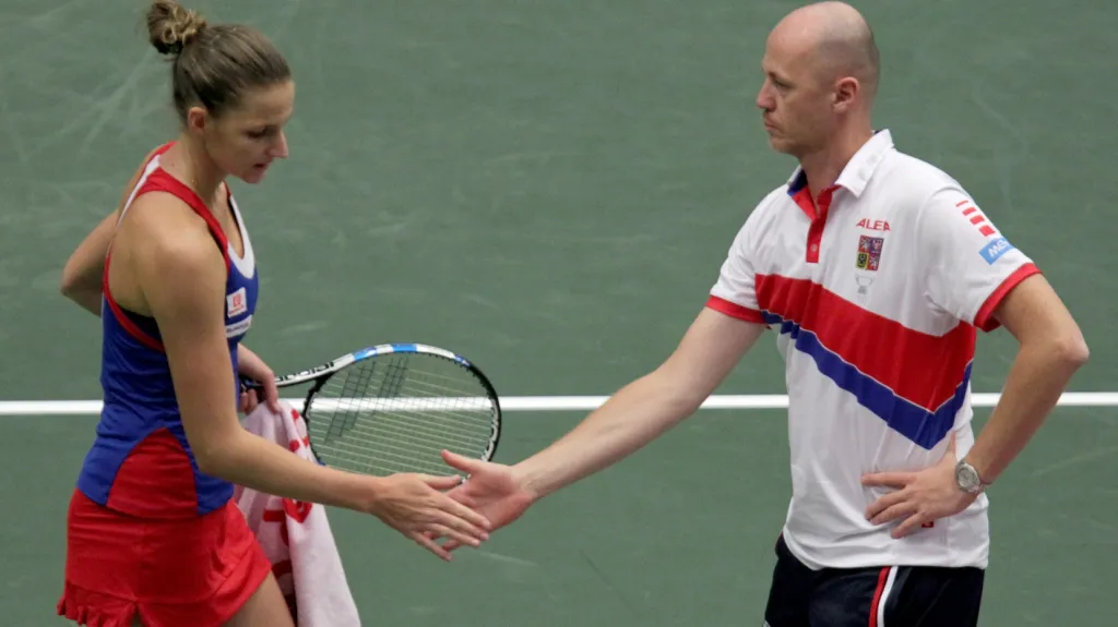 Karolína Plíšková a Petr Pála