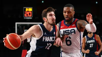 Záznam basketbalového finále mužů Francie – USA