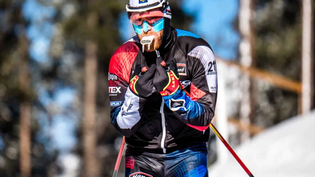 Michal Šlesingr trénuje v mrazivém Canmore