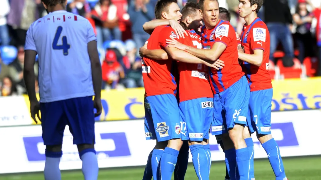 Slavící hráči Plzně