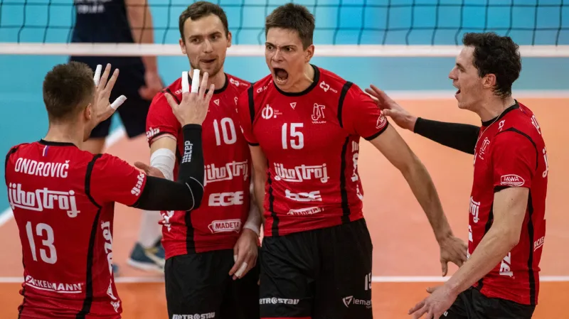 Jihostroj přehrál Mursu Osijek a je v osmifinále Poháru CEV