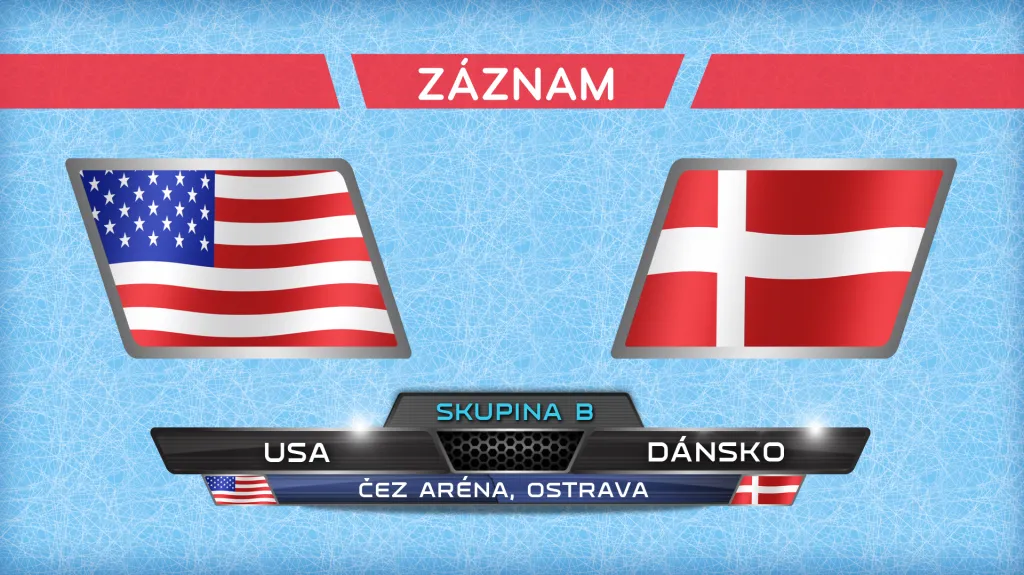 Záznam utkání USA - Dánsko