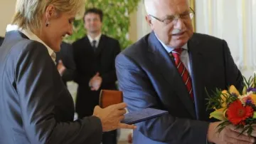 Hana Horáková a Václav Klaus