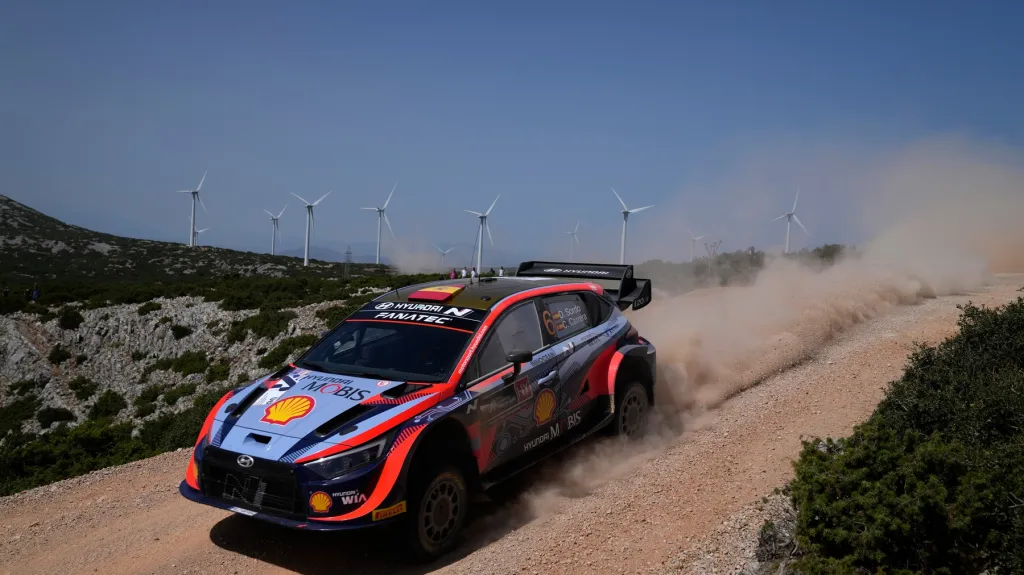 Dani Sordo a Candido Carrera v závodech Akropolis rallye